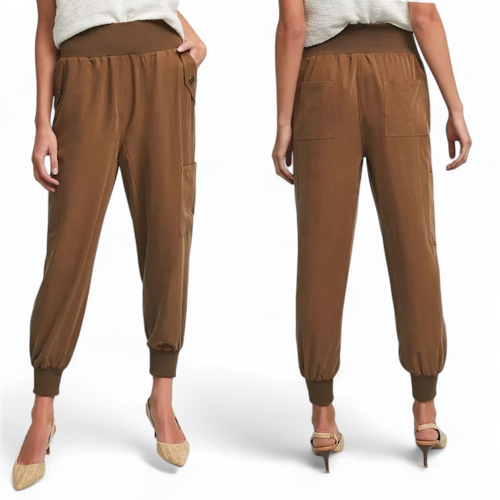 Maeve Anthropologie Pants Womens Small Brown Cicerone Utility Jogger‎ Cargo